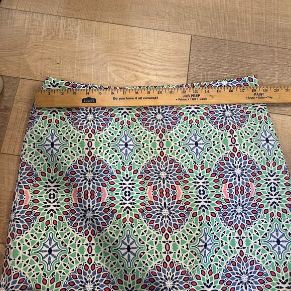 TALBOTS WOMENS GREEN AND PURPLE SKIRT SIZE 14 - Picture 4 of 7